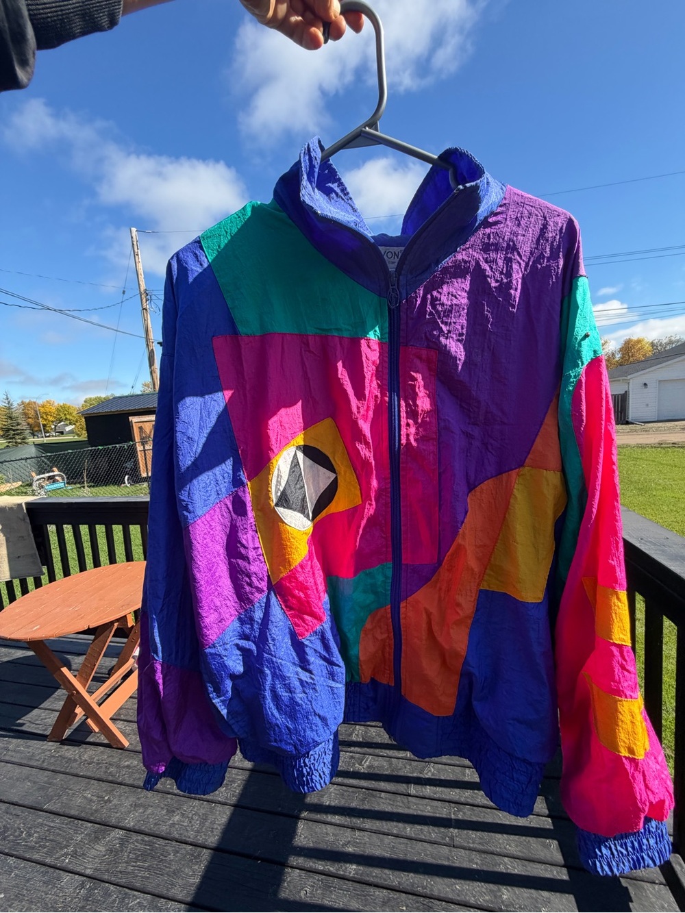 Retro Colorblock Jacket - Multicolor - Picture 4 of 16